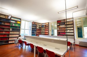 Una sala studio della Biblioteca