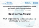 Best Demo Award IEEE PIMRC 2024