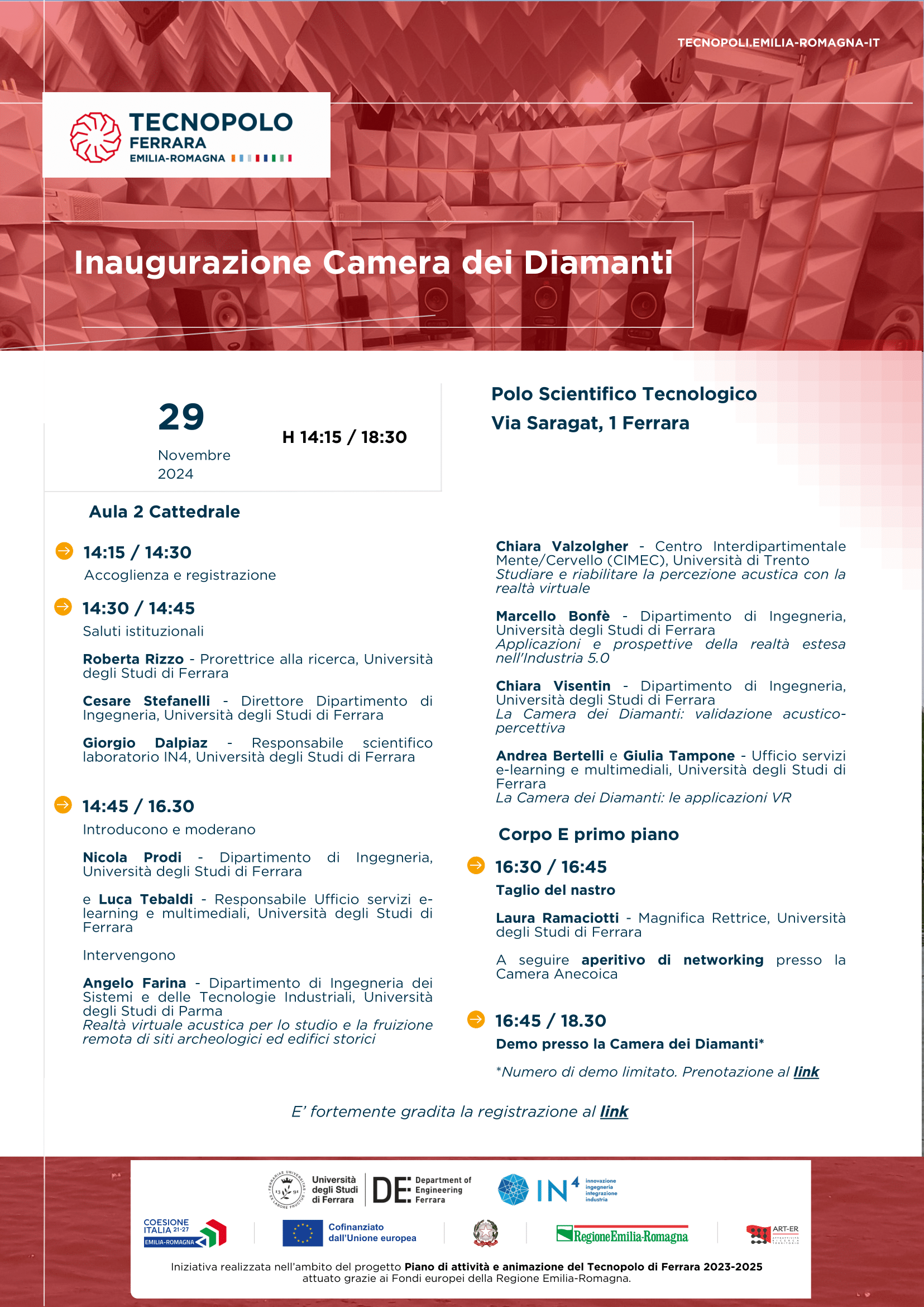 Programma inaugurazione CdD 29 novembre 2024