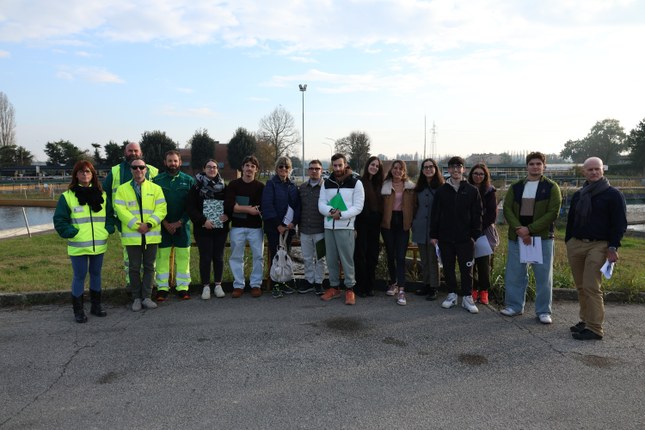Il DE in visita all'impianto di depurazione di Ferrara