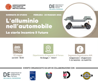 Evento venerdì 20 maggio: “L’alluminio nell’automobile”